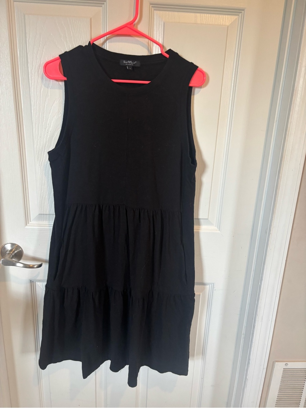 Velvet Heart Black Sleeveless Tiered Knit Dress